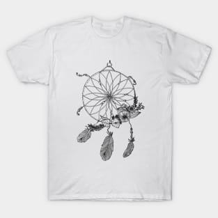 Pen Drawing of a Dream Catcher T-Shirt